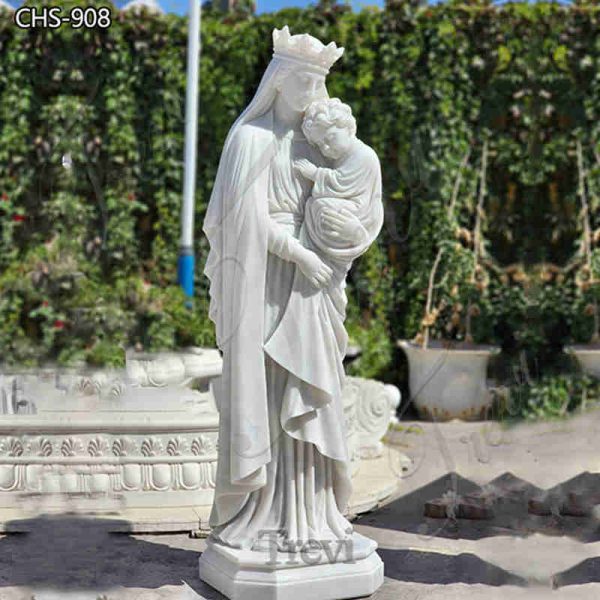 Top Quality Marble Mary Queen Of Heaven Statue on Sale CHS-908