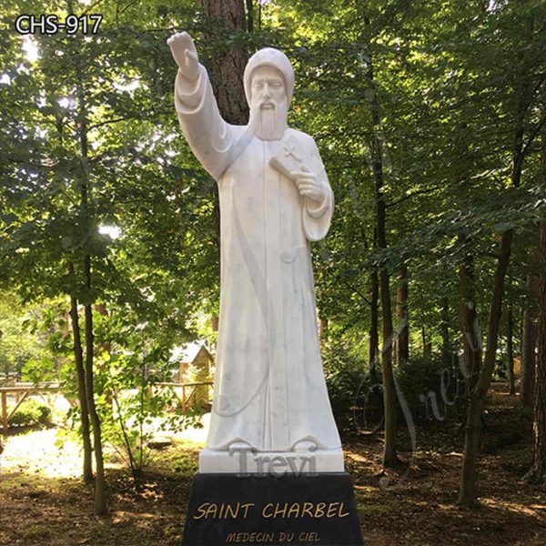Hand Carved Saint Charbel Statue Church Sculptures CHS-917