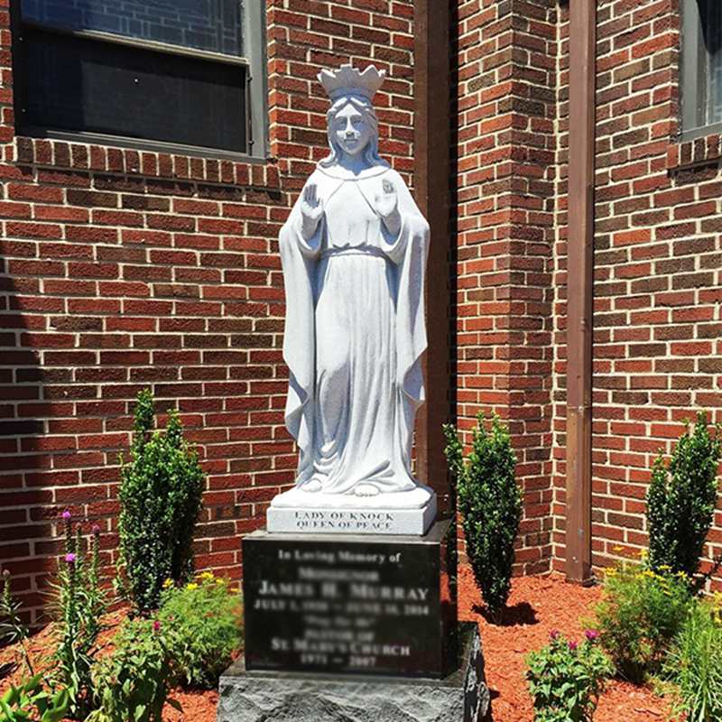 marble our lady of knock statue