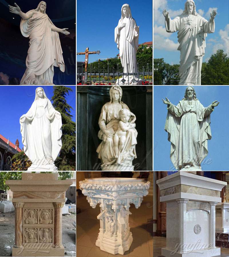 marble religious statues