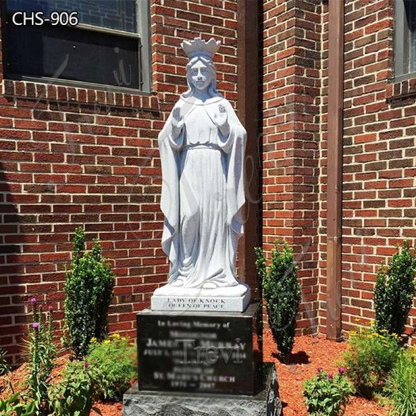 Natural Marble Our Lady of Knock Statue for Sale