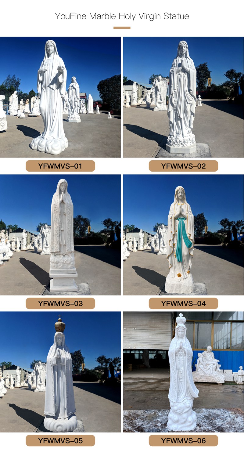 marble virgin mary statue (1)