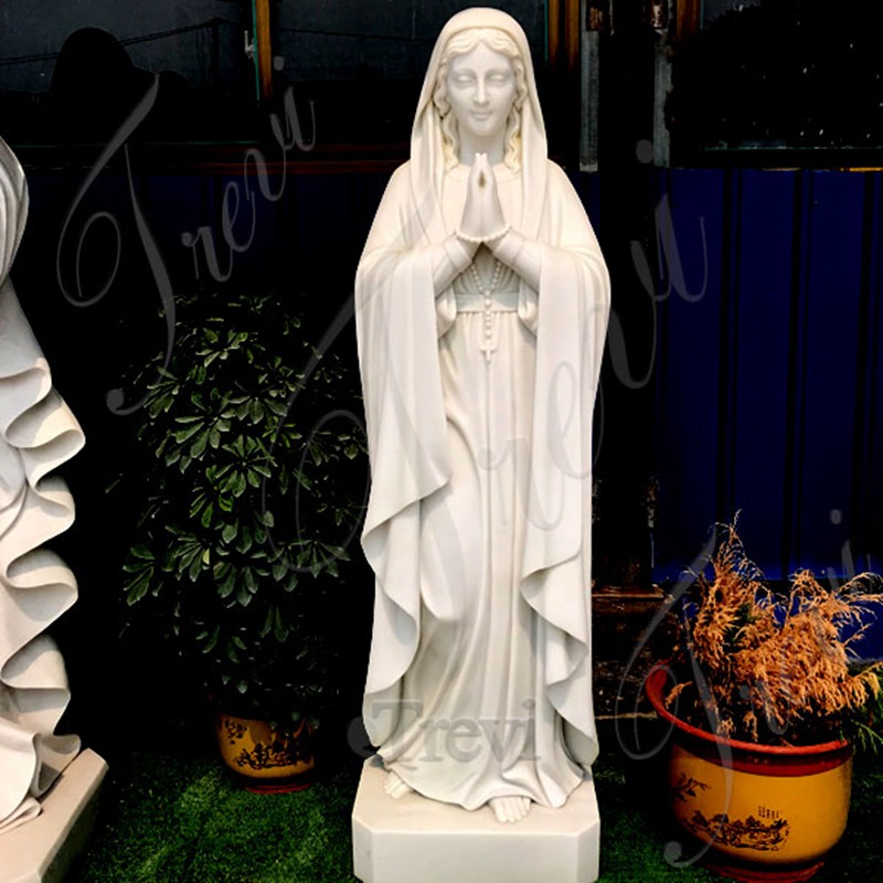 marble lourdes sculpture