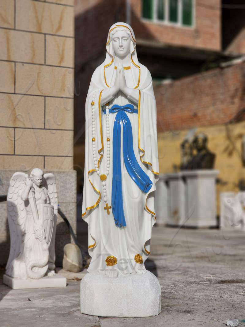 marble lourdes statue