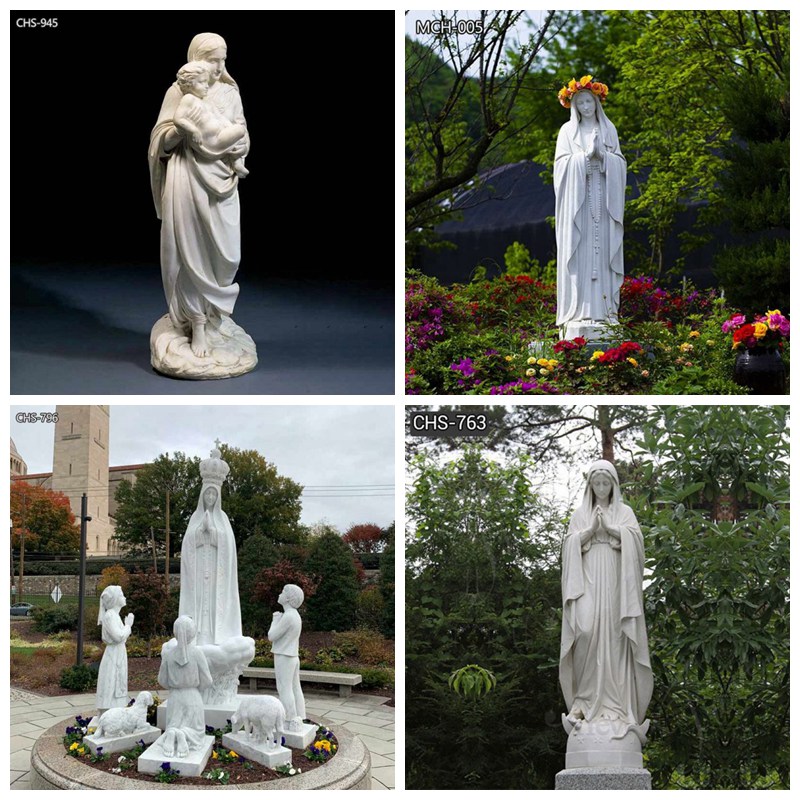 more marble mary sculpture styles