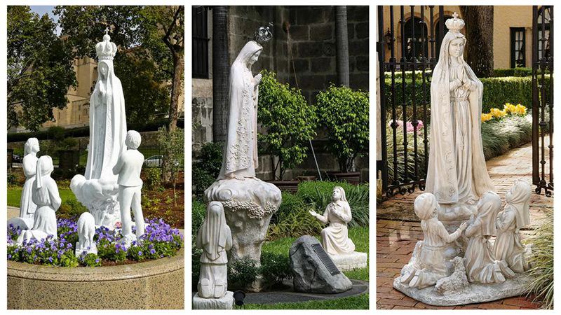 various fatima statue styles