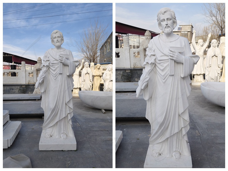 Marble Saint Joseph Statue