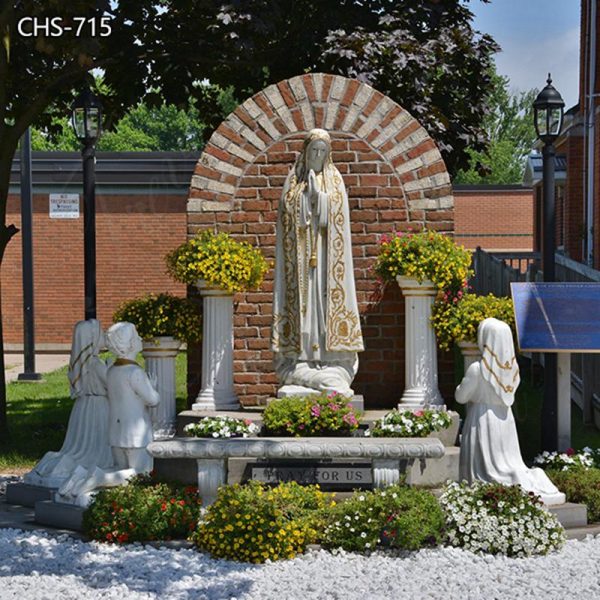 Religious Life Size Marble Our Lady of Fatima Statue for Sale