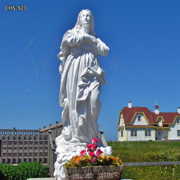 White Custom Our Lady of The Assumption Statue for Sale