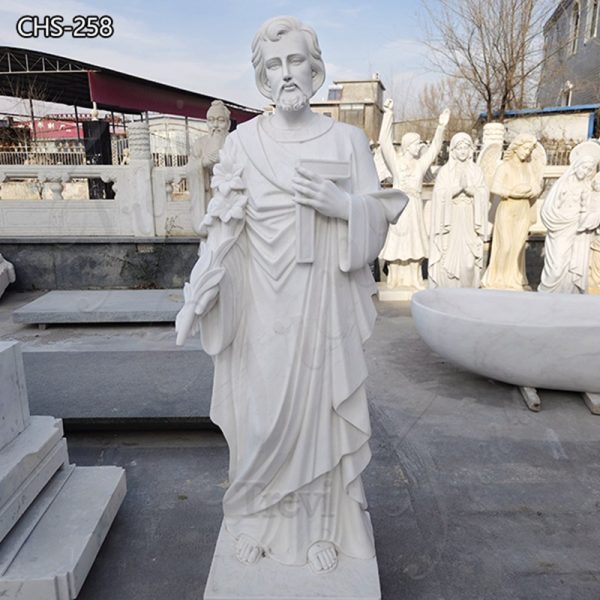 Religious Life Size Marble St Joseph Garden Statue for Sale