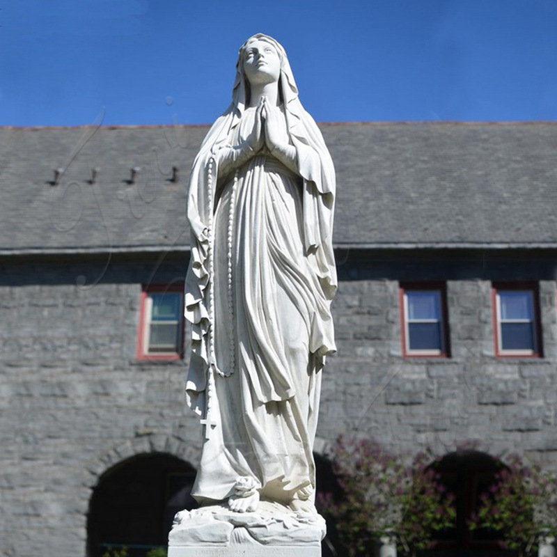 mother mary marble statue
