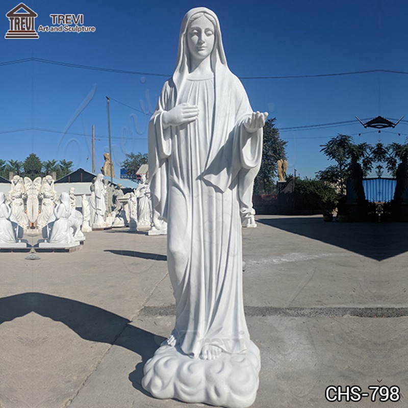 blessed virgin mary garden statue